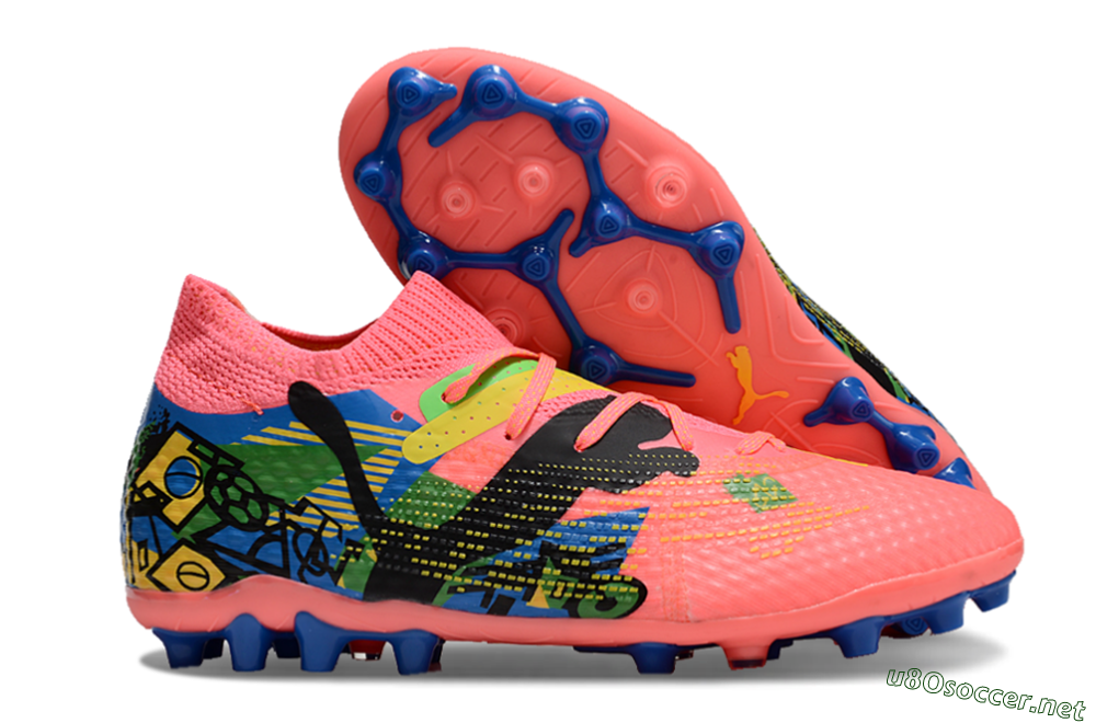 Men's Puma Future Ultimate MG Football Boots - Red/Blue/Yellow/Green 2