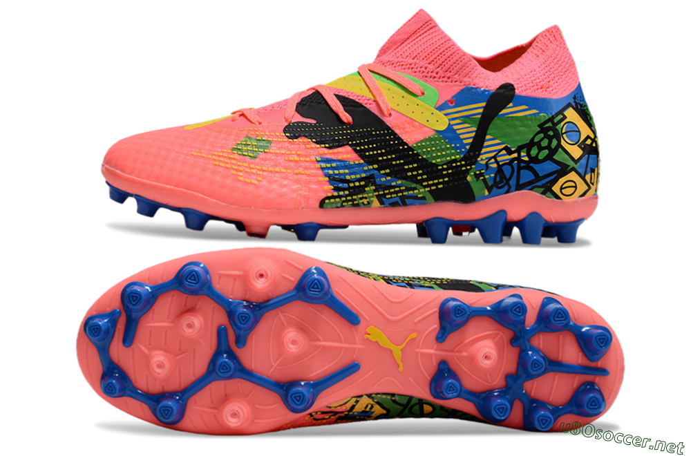 Men's Puma Future Ultimate MG Football Boots - Red/Blue/Yellow/Green 1