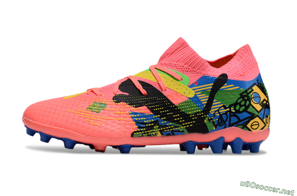 Men's Puma Future Ultimate MG Football Boots - Red/Blue/Yellow/Green 0