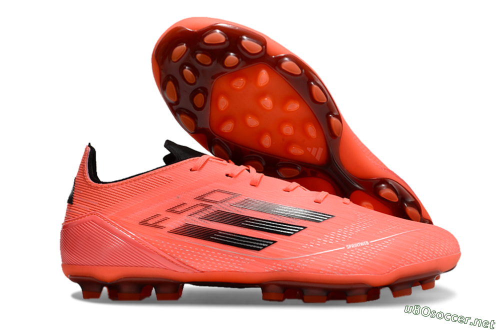 Men's Adidas F50 Elite AG Football Boots - Red/Black/Silver 2
