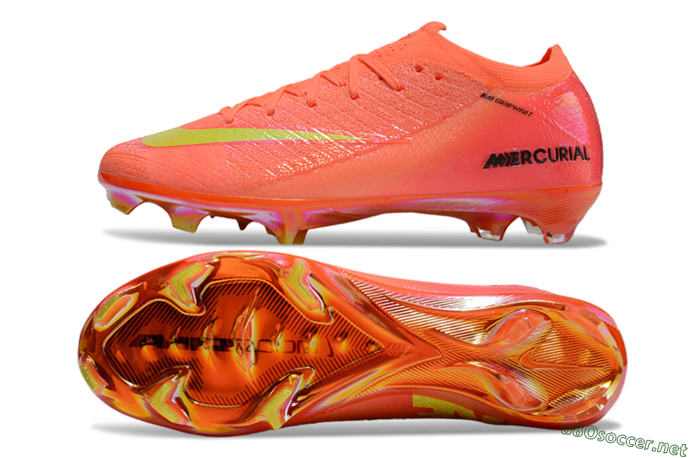Unisex Nike Air Zoom Mercurial Vapor 15 Elite FG Football Boots - Red/Yellow/Black 1