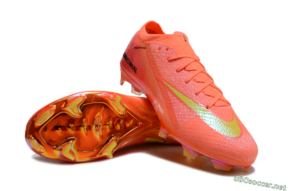 Unisex Nike Air Zoom Mercurial Vapor 15 Elite FG Football Boots - Red/Yellow/Black 3