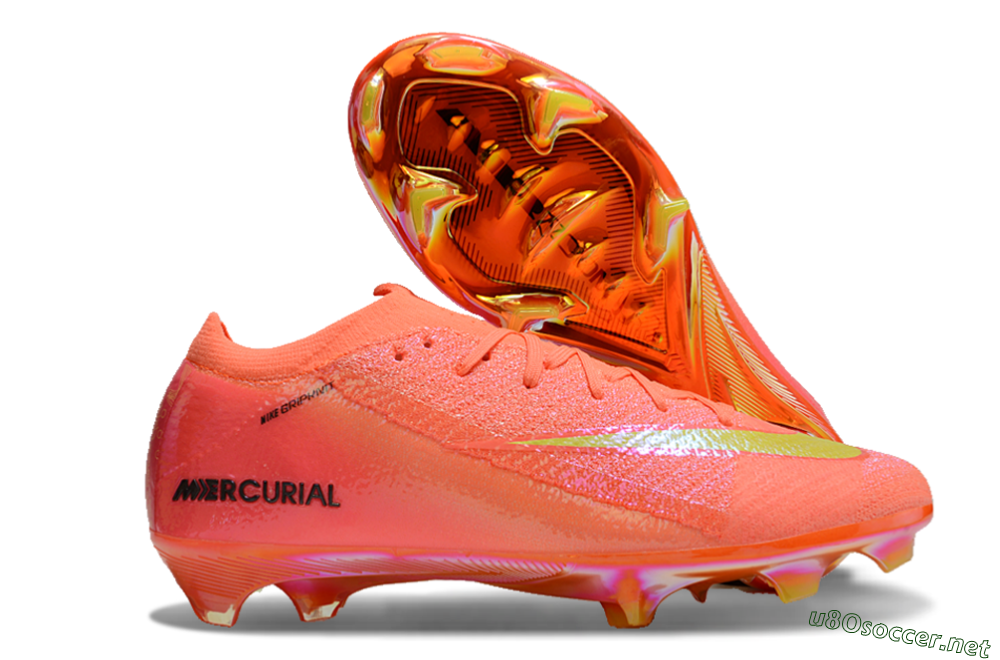 Unisex Nike Air Zoom Mercurial Vapor 15 Elite FG Football Boots - Red/Yellow/Black 2