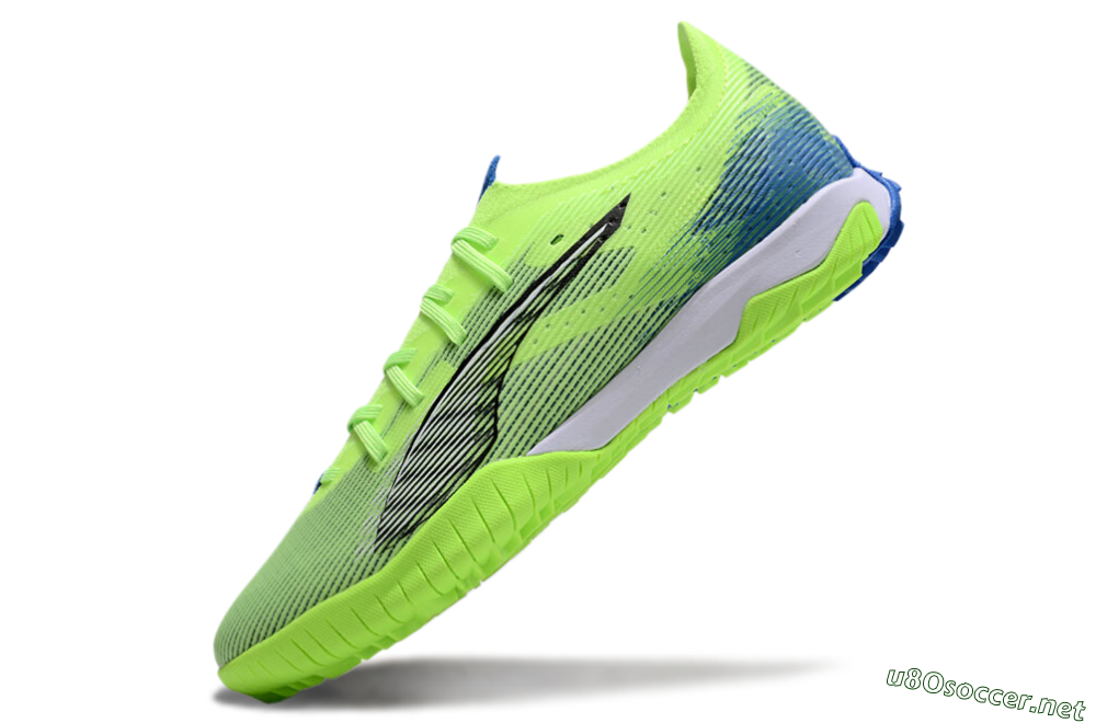 Men's Puma Ultra Ultimate TF Football Shoes - Yellow/White/Blue 5