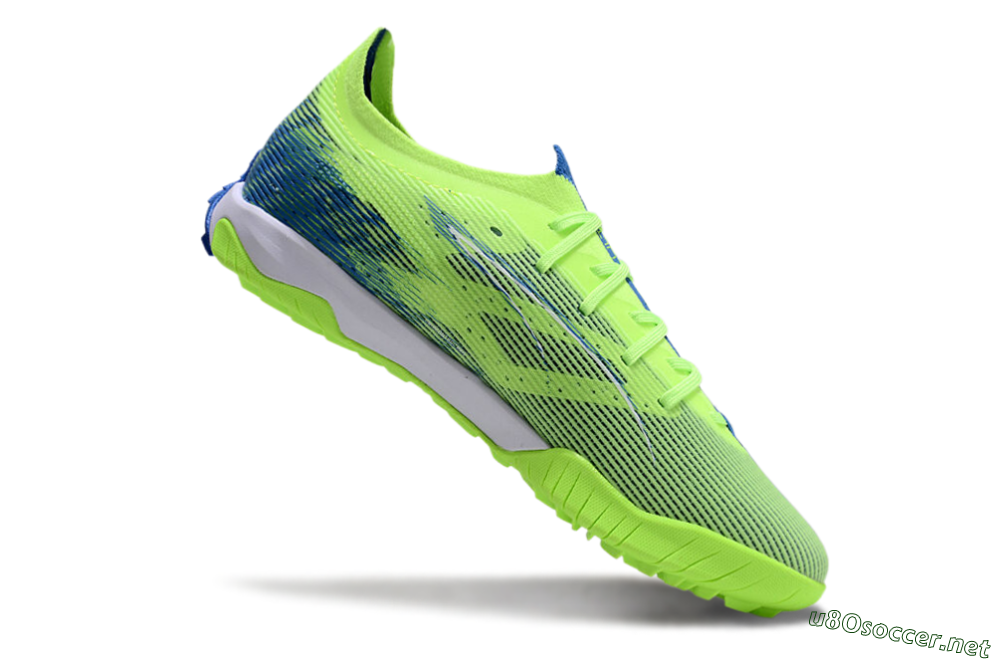 Men's Puma Ultra Ultimate TF Football Shoes - Yellow/White/Blue 4