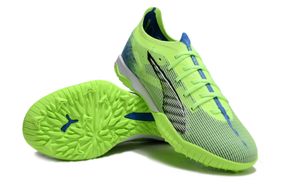 Men's Puma Ultra Ultimate TF Football Shoes - Yellow/White/Blue