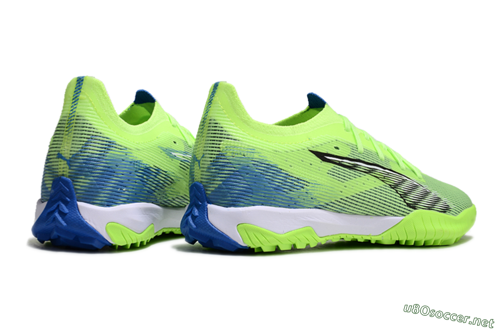 Men's Puma Ultra Ultimate TF Football Shoes - Yellow/White/Blue 6