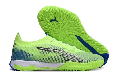 Men's Puma Ultra Ultimate TF Football Shoes - Yellow/White/Blue