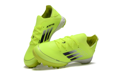 Kids Adidas F50 Elite TF Football Shoes - Yellow/Black/White