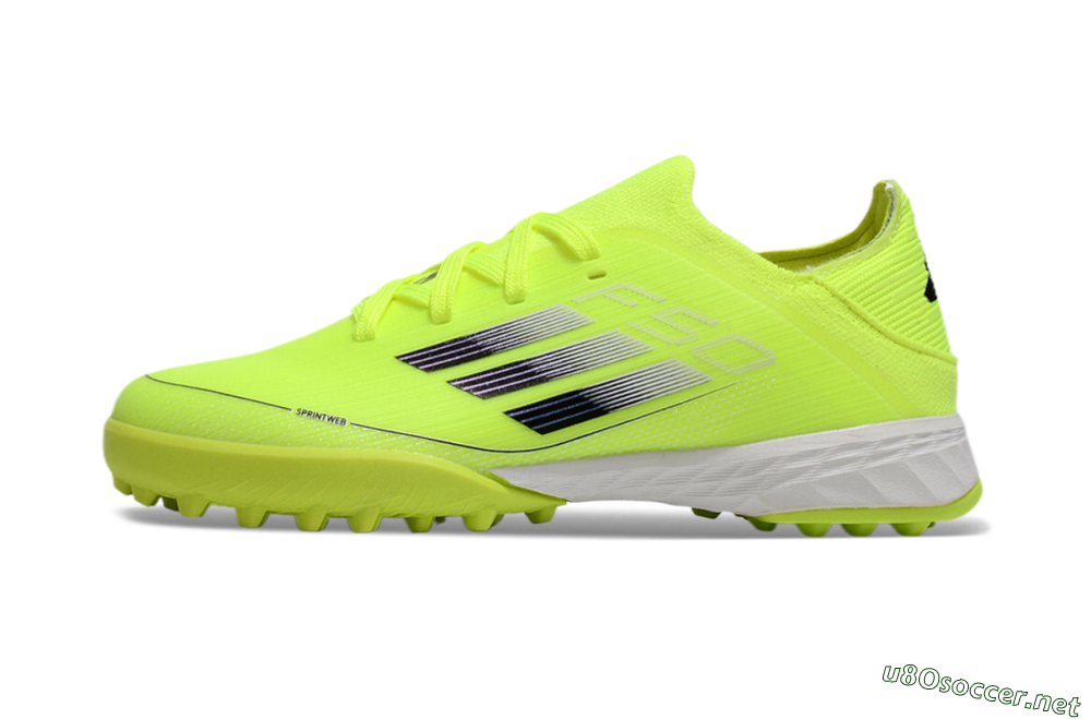 Kids Adidas F50 Elite TF Football Shoes - Yellow/Black/White 0