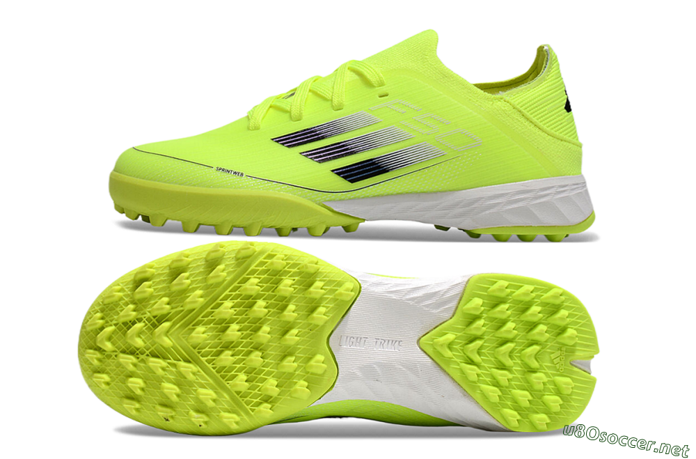 Kids Adidas F50 Elite TF Football Shoes - Yellow/Black/White 1