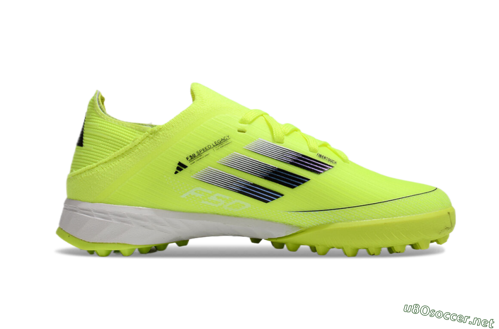 Kids Adidas F50 Elite TF Football Shoes - Yellow/Black/White 6