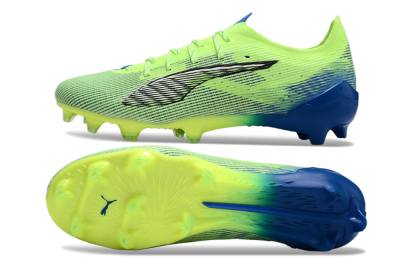 Men's Puma Ultra Ultimate FG Football Boots - Yellow/White/Blue