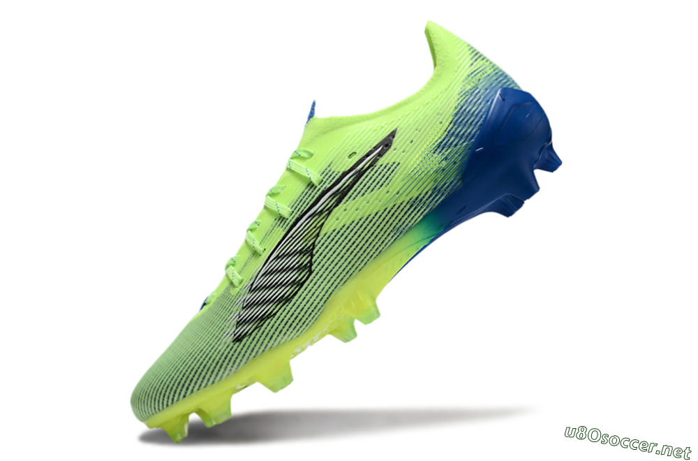 Men's Puma Ultra Ultimate FG Football Boots - Yellow/White/Blue 5
