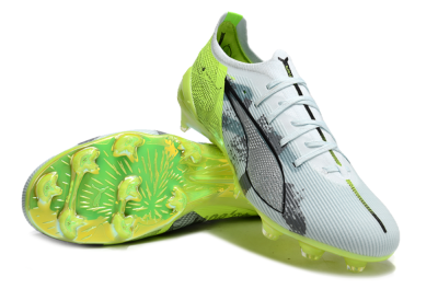 Men's Puma Ultra Ultimate FG Football Boots - Jade/White/Yellow