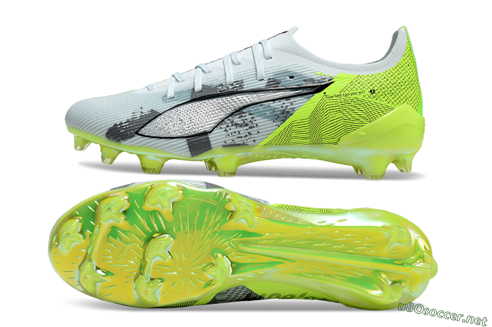 Men's Puma Ultra Ultimate FG Football Boots - Jade/White/Yellow 1