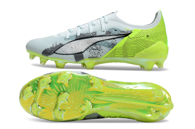 Men's Puma Ultra Ultimate FG Football Boots - Jade/White/Yellow