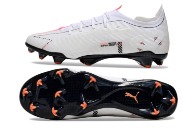 Men's Puma Future Ultimate FG Football Boots - White/Pink/Black