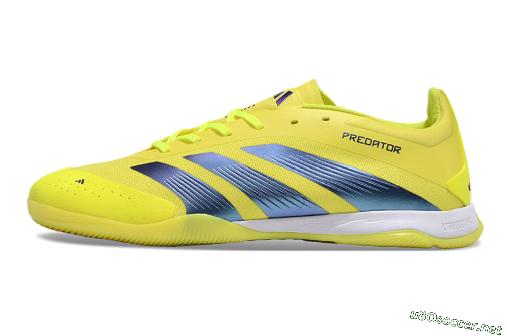 Unisex Adidas Predator 24 Elite IC Football Shoes - Yellow/Blue/White 0
