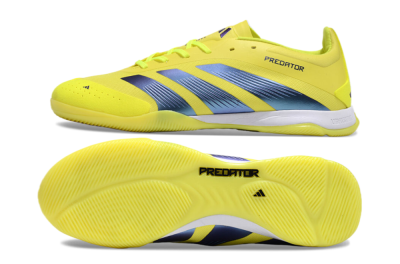 Unisex Adidas Predator 24 Elite IC Football Shoes - Yellow/Blue/White