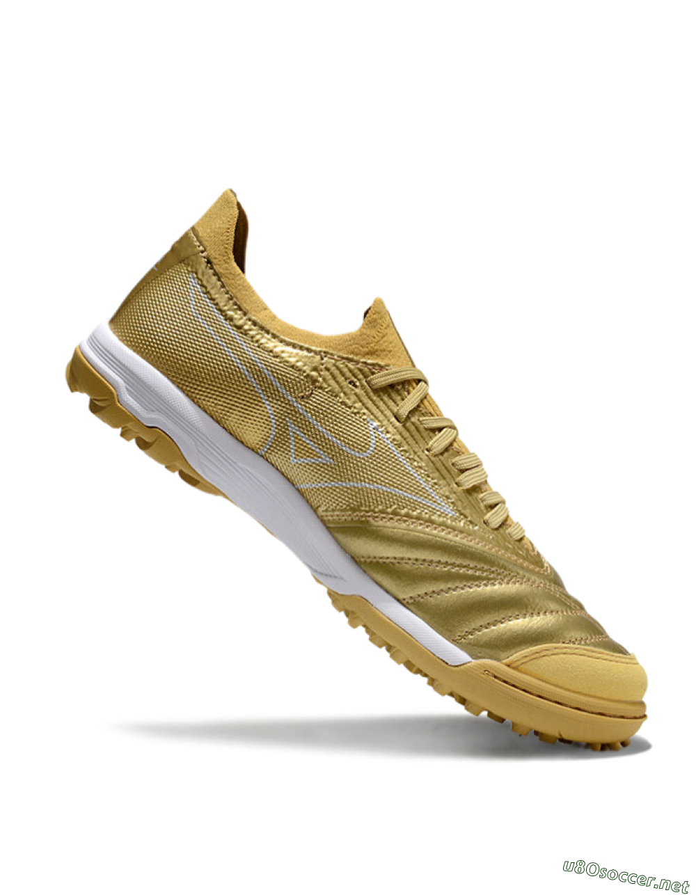 Men's Mizuno Morelia Neo Sala TF Football Shoes - Gold/White 4