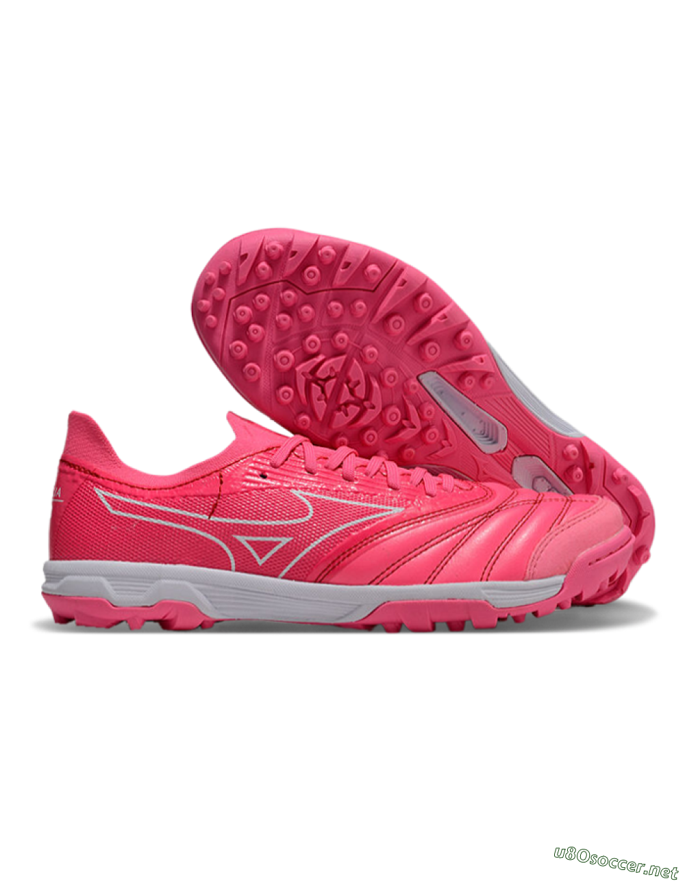 Men's Mizuno Morelia Neo Sala TF Football Shoes - Pink/White 2