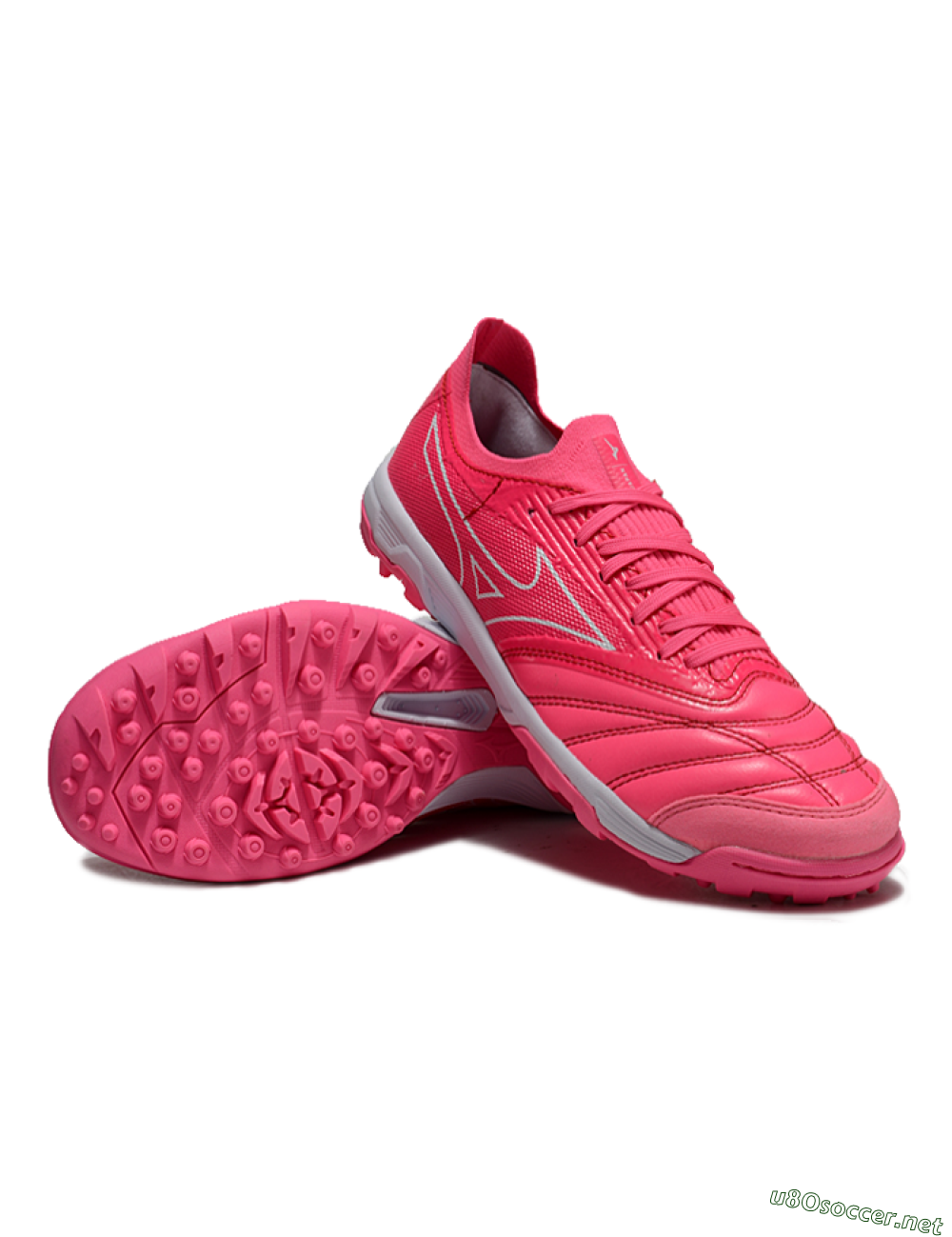 Men's Mizuno Morelia Neo Sala TF Football Shoes - Pink/White 3