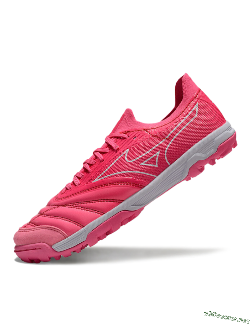 Men's Mizuno Morelia Neo Sala TF Football Shoes - Pink/White 5