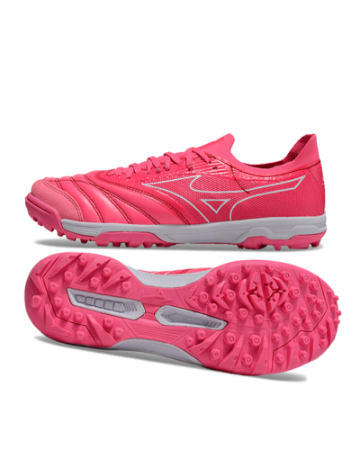Men's Mizuno Morelia Neo Sala TF Football Shoes - Pink/White