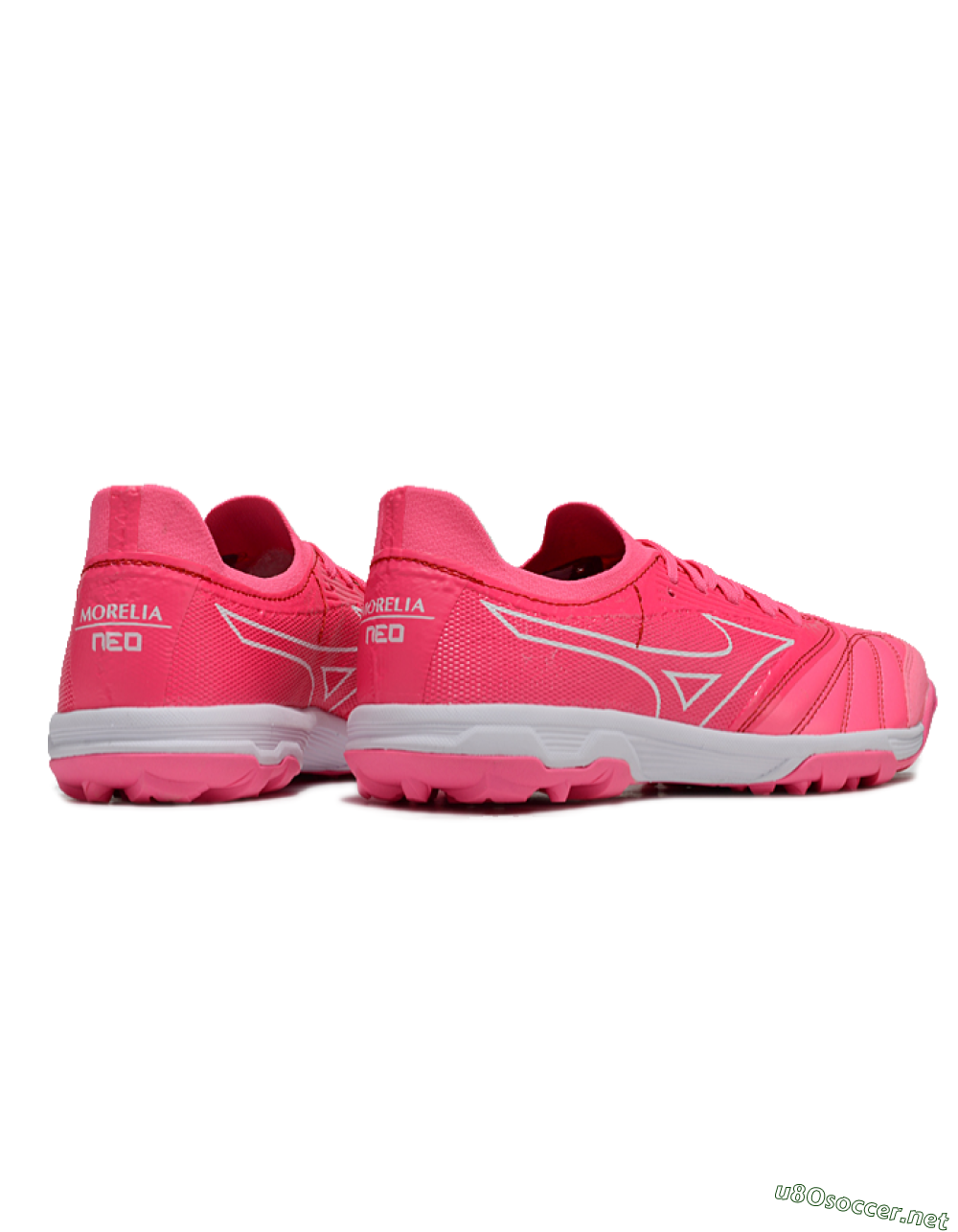Men's Mizuno Morelia Neo Sala TF Football Shoes - Pink/White 6