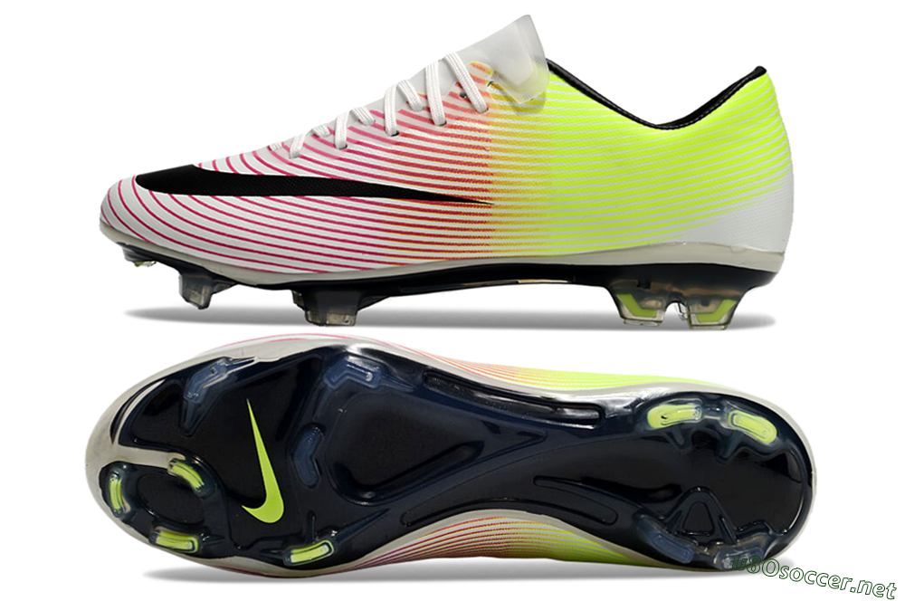 Men's Nike Mercurial Vapor 10 FG Football Boots - Red/Black/Yellow 1