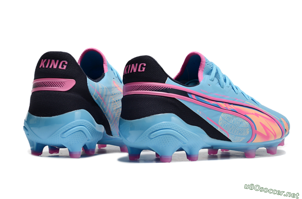 Men's Puma Ultra Ultimate FG Football Boots - Blue/Pink/Black 6