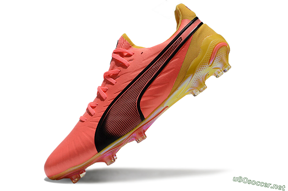 Men's Puma Ultra Ultimate FG Football Boots - Red/Black/Yellow 5