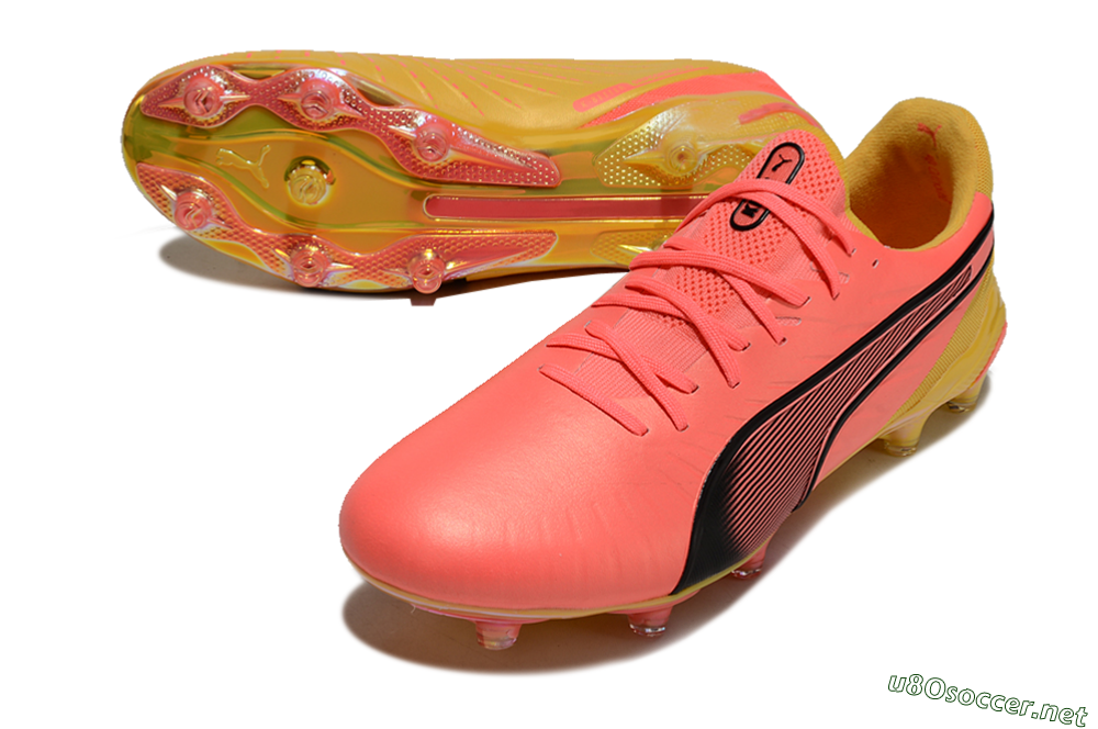 Men's Puma Ultra Ultimate FG Football Boots - Red/Black/Yellow 3