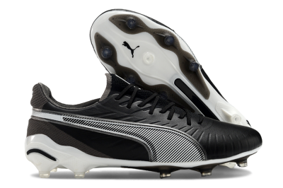 Men's Puma Ultra Ultimate FG Football Boots - Black/White/Grey