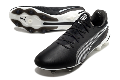 Men's Puma Ultra Ultimate FG Football Boots - Black/White/Grey