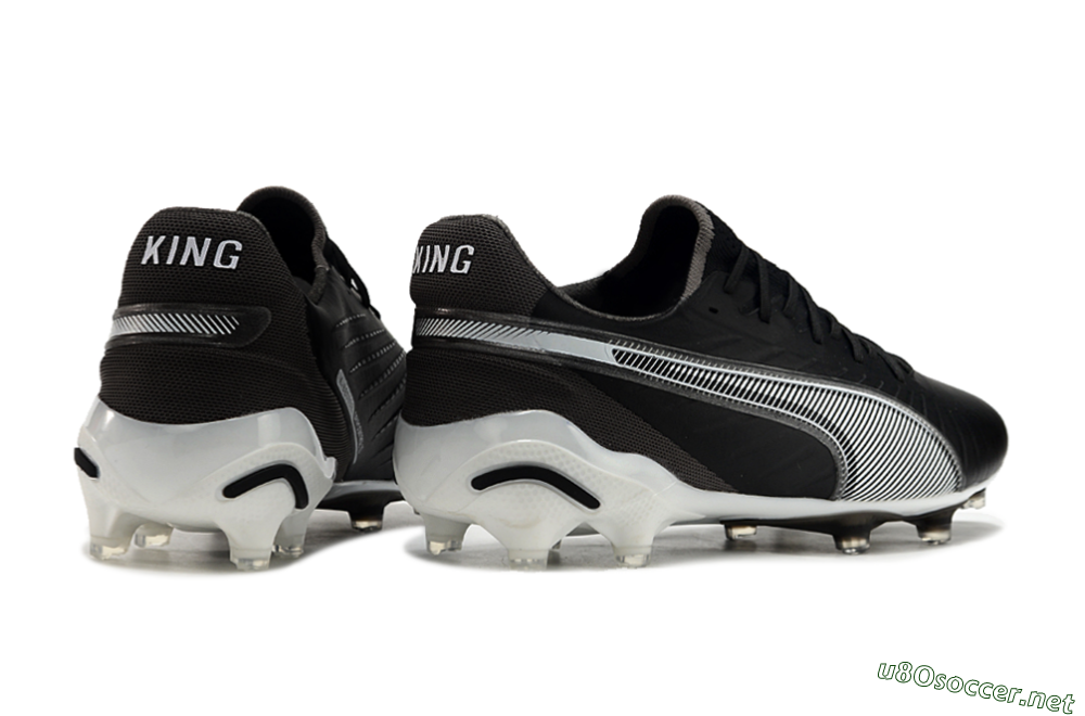 Men's Puma Ultra Ultimate FG Football Boots - Black/White/Grey 6