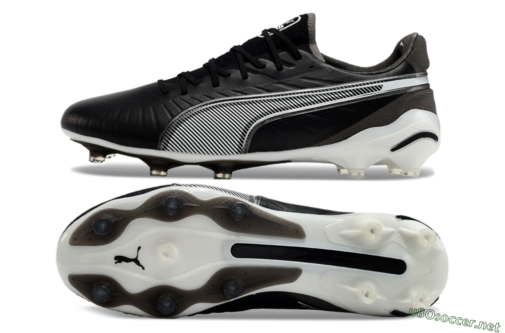 Men's Puma Ultra Ultimate FG Football Boots - Black/White/Grey 1