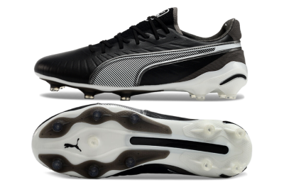 Men's Puma Ultra Ultimate FG Football Boots - Black/White/Grey