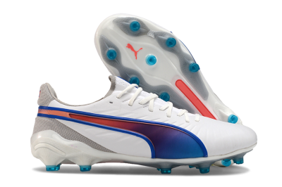 Men's Puma Ultra Ultimate FG Football Boots - White/Blue/Red