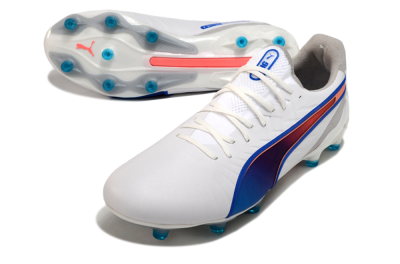 Men's Puma Ultra Ultimate FG Football Boots - White/Blue/Red