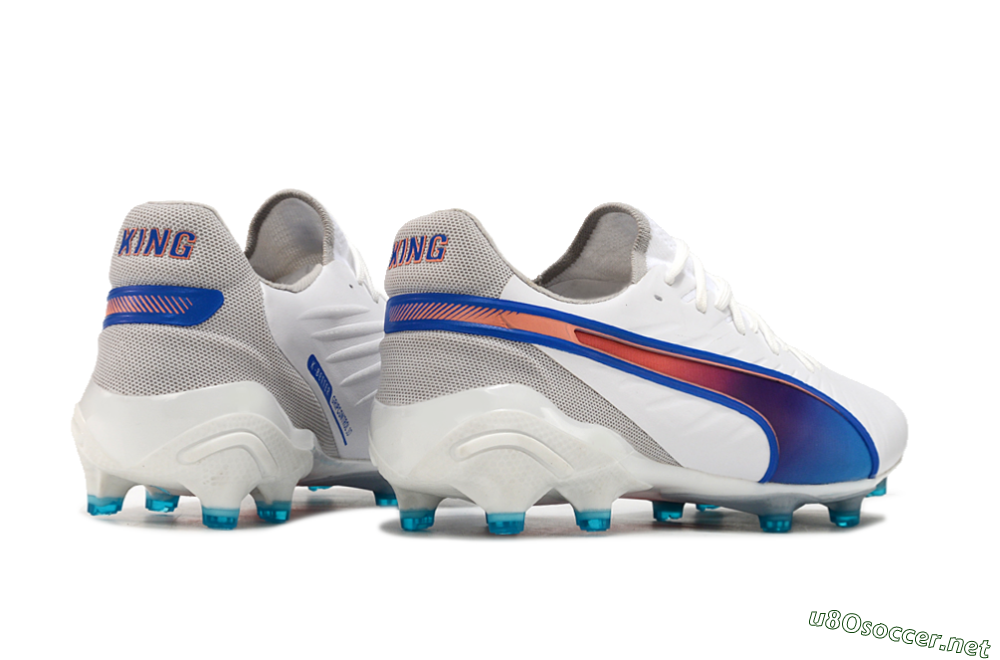 Men's Puma Ultra Ultimate FG Football Boots - White/Blue/Red 6