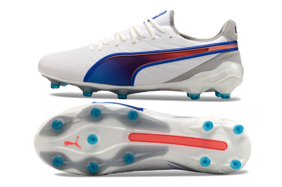 Men's Puma Ultra Ultimate FG Football Boots - White/Blue/Red