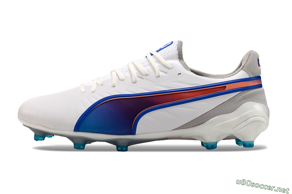 Men's Puma Ultra Ultimate FG Football Boots - White/Blue/Red 0
