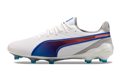 Men's Puma Ultra Ultimate FG Football Boots - White/Blue/Red