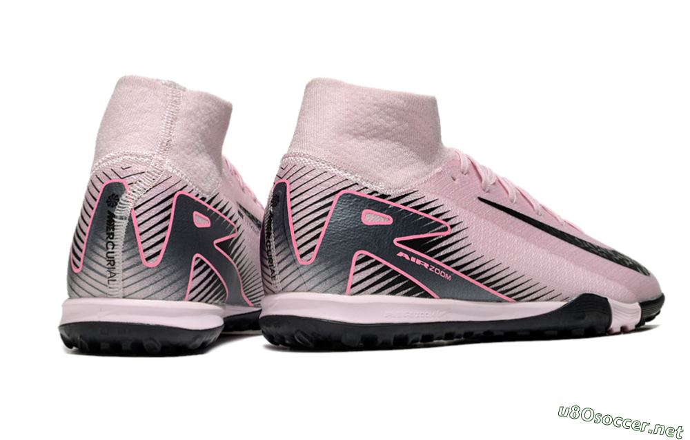 Men's Nike Air Zoom Mercurial Superfly 10 Elite TF Football Shoes - Pink/Black 6