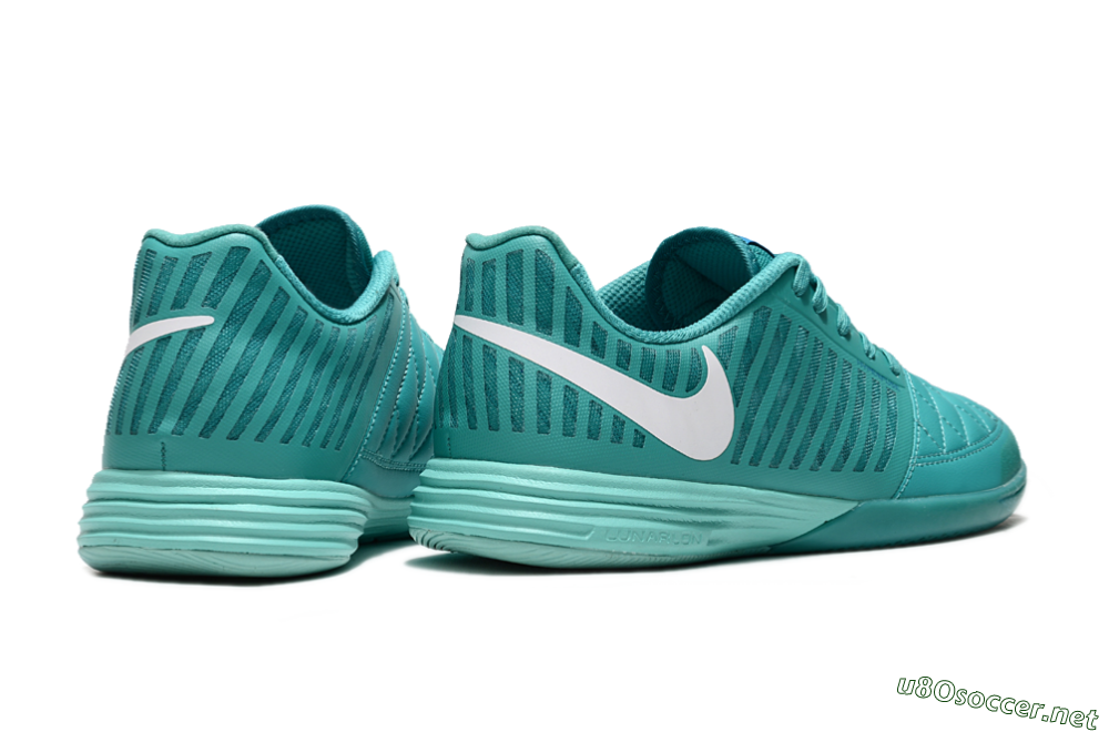 Men's Nike Lunar Gato 2 IC Football Shoes - Jade/White 6