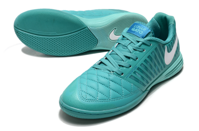 Men's Nike Lunar Gato 2 IC Football Shoes - Jade/White
