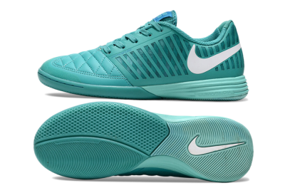 Men's Nike Lunar Gato 2 IC Football Shoes - Jade/White