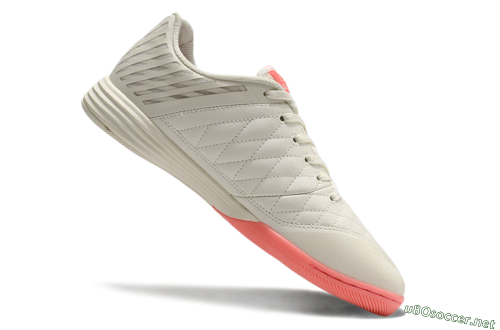 Men's Nike Lunar Gato 2 IC Football Shoes - Beige/Pink 4